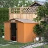 Outsunny 9 X 6ft Large Metal Garden Storage Shed - Yellow - 845-031YL -OUTSUNNY Sales Shop o u outsunny 845 031yl