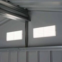 Outsunny 9 X 6ft Large Metal Garden Storage Shed - Yellow - 845-031YL -OUTSUNNY Sales Shop o u outsunny 845 031yl inside