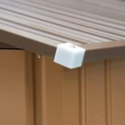 Outsunny 9 X 6ft Large Metal Garden Storage Shed - Yellow - 845-031YL -OUTSUNNY Sales Shop o u outsunny 845 031yl roof