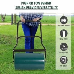 Outsunny Sand / Water Filled Lawn Roller 40L - Green - 845-060 -OUTSUNNY Sales Shop o u outsunny 845 060 push tow