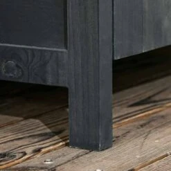 Outsunny 4-Tier Garden Wooden Storage Shed With 3 Shelves & 2 Doors - Grey - 845-063V01GY 18 Outsunny 4-Tier Garden Wooden Storage Shed With 3 Shelves & 2 Doors - Grey - 845-063V01GY -OUTSUNNY Sales Shop o u outsunny 845 063v01gy feet