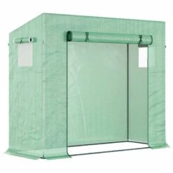 Outsunny Walk-In Polytunnel Greenhouse With Reinforced Top Cover 1.98x0.77x1.49m - Green - 845-144V01 12 Outsunny Walk-In Polytunnel Greenhouse With Reinforced Top Cover 1.98x0.77x1.49m - Green - 845-144V01 -OUTSUNNY Sales Shop o u outsunny 845 144v01 full