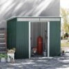Outsunny 8.5 X 4ft Tilted Roofed Metal Storage Garden Shed With Lightsky Panels - Green - 845-173V01GN 21 Outsunny 8.5 X 4ft Tilted Roofed Metal Storage Garden Shed With Lightsky Panels - Green - 845-173V01GN -OUTSUNNY Sales Shop o u outsunny 845 173v01gn
