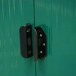 Outsunny 8.5 X 6ft Tilted Roofed Metal Storage Garden Shed With Lightsky Panels - Green - 845-174V01GN 17 Outsunny 8.5 X 6ft Tilted Roofed Metal Storage Garden Shed With Lightsky Panels - Green - 845-174V01GN -OUTSUNNY Sales Shop o u outsunny 845 174v01gn door2