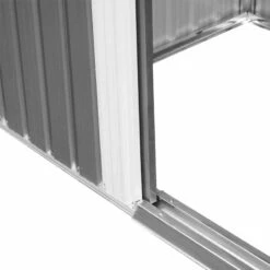Outsunny 9 X 6ft Metal Garden Storage Shed With Tilted Roof & Ventilation - Grey - 845-174V01GY -OUTSUNNY Sales Shop o u outsunny 845 174v01gy door
