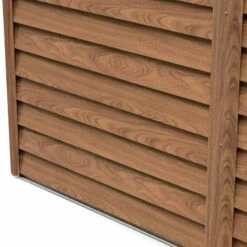 Outsunny 7.7 X 6.4ft Slatted Steel Garden Storage Shed With Foundation - Brown - 845-179 -OUTSUNNY Sales Shop o u outsunny 845 179 frame