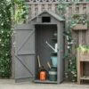 Outsunny Garden Storage Shed / Tool House With 3 Shelves 77x54x179cm - Grey - 845-209V01 9 Outsunny Garden Storage Shed / Tool House With 3 Shelves 77x54x179cm - Grey - 845-209V01 -OUTSUNNY Sales Shop o u outsunny 845 209v01