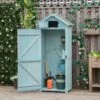 Outsunny Garden Storage Shed With 3 Shelves 77 X 54 X 179cm - Blue - 845-209V01BU 20 Outsunny Garden Storage Shed With 3 Shelves 77 X 54 X 179cm - Blue - 845-209V01BU -OUTSUNNY Sales Shop o u outsunny 845 209v01bu