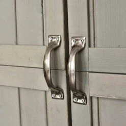 Outsunny 1.64 X 4.1ft Two Door Wooden Garden Shed - Grey - 845-210GY -OUTSUNNY Sales Shop o u outsunny 845 210gy door