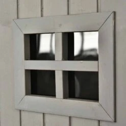 Outsunny 1.64 X 4.1ft Two Door Wooden Garden Shed - Grey - 845-210GY -OUTSUNNY Sales Shop o u outsunny 845 210gy window