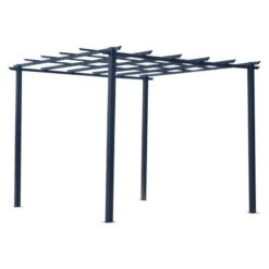 Outsunny 3 X 3m Metal Pergola Gazebo Grape Trellis For Climbing Plants - Black - 845-231 -OUTSUNNY Sales Shop o u outsunny 845 231 full