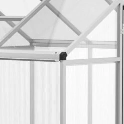 Outsunny Walk-In Greenhouse With Aluminium Frame & Galvanized Base 182L X 183W X 195Hcm - Silver - 845-243 18 Outsunny Walk-In Greenhouse With Aluminium Frame & Galvanized Base 182L X 183W X 195Hcm - Silver - 845-243 -OUTSUNNY Sales Shop o u outsunny 845 243 frame