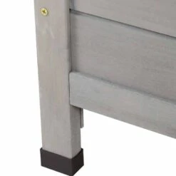 Outsunny Wooden Garden Storage Shed With 2 Doors 87L X 46.5W X 96.5Hcm - Grey - 845-248GY -OUTSUNNY Sales Shop o u outsunny 845 248gy feet