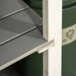 Outsunny 1.8 X 2.4ft Small Garden Fir Wood Storage Shed With Shelves - Grey - 845-292GY -OUTSUNNY Sales Shop o u outsunny 845 292gy shelf