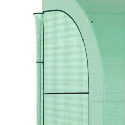 Outsunny Walk-In Lean To Greenhouse With Windows & Zippered Doors - Green - 845-302V01GN -OUTSUNNY Sales Shop o u outsunny 845 302v01gn zipper