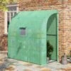 Outsunny Walk-In Lean To Greenhouse With Window & Shelf 200L X 100W X 215Hcm - Green - 845-304V04GN -OUTSUNNY Sales Shop o u outsunny 845 304v04gn
