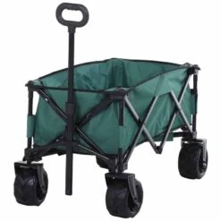 Outsunny Garden Trolley With Telescopic Handle - Green - 845-311GN -OUTSUNNY Sales Shop o u outsunny 845 311gn 8