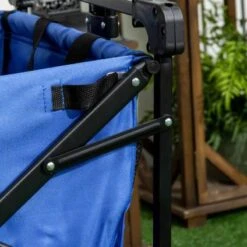 Outsunny Folding Garden Trolley With Canopy - Blue - 845-327V02BU 17 Outsunny Folding Garden Trolley With Canopy - Blue - 845-327V02BU -OUTSUNNY Sales Shop o u outsunny 845 327v02bu 7