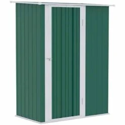 Outsunny 5 X 3ft Outdoor Storage Shed With Lockable Door - Green - 845-328V01GN -OUTSUNNY Sales Shop o u outsunny 845 328v01gn full
