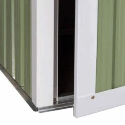 Outsunny 5ft X 3ft Outdoor Storage Shed With Lockable Door - Light Green - 845-328V01YG -OUTSUNNY Sales Shop o u outsunny 845 328v01yg door