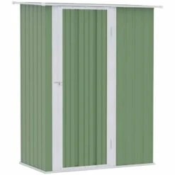 Outsunny 5ft X 3ft Outdoor Storage Shed With Lockable Door - Light Green - 845-328V01YG -OUTSUNNY Sales Shop o u outsunny 845 328v01yg full
