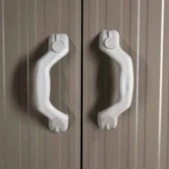 Outsunny 6 X 8ft Metal Garden Storage Shed With Windows & Latched Door - Grey - 845-331 -OUTSUNNY Sales Shop o u outsunny 845 331 door