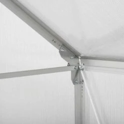 Outsunny 4 X 6ft Walk-In Polycarbonate Greenhouse With Window & Rain Gutters - Clear - 845-334 -OUTSUNNY Sales Shop o u outsunny 845 334 frame2