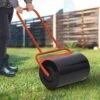 Outsunny Combination Push / Tow Lawn Roller 38L - Black & Red - 845-343RD -OUTSUNNY Sales Shop o u outsunny 845 343rd
