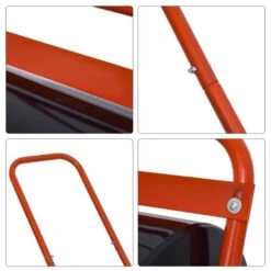 Outsunny Combination Push / Tow Lawn Roller 38L - Black & Red - 845-343RD -OUTSUNNY Sales Shop o u outsunny 845 343rd metal