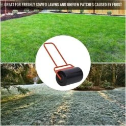 Outsunny Combination Push / Tow Lawn Roller 38L - Black & Red - 845-343RD -OUTSUNNY Sales Shop o u outsunny 845 343rd use