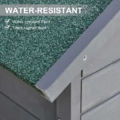 Outsunny Garden Wooden Shed Utility Storage 82W X 49D X 189Hcm - Grey - 845-352 -OUTSUNNY Sales Shop o u outsunny 845 352 roof