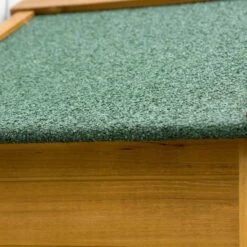 Outsunny Garden Wooden Storage Shed With 3 Shelves And 2 Doors - 191.5cm X 79cm X 49cm - Natural Wood Effect - 845-352V01 -OUTSUNNY Sales Shop o u outsunny 845 352v01 asphalt2