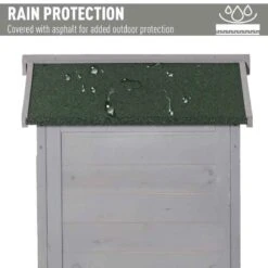 Outsunny 3-Tier Garden Wooden Storage Shed With Shelves - Grey - 845-356GY -OUTSUNNY Sales Shop o u outsunny 845 356gy roof