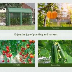 Outsunny Walk In Greenhouse With Double Doors & 4 Windows 200H X 300L X 100Wcm - Green - 845-416 -OUTSUNNY Sales Shop o u outsunny 845 416 use