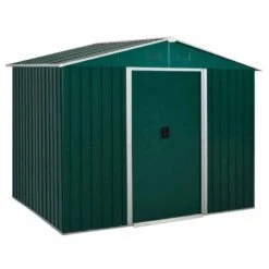 Outsunny 5.7 X 7.7ft Corrugated Steel Outdoor Storage Shed With Sliding Door - Green - 845-429GN 12 Outsunny 5.7 X 7.7ft Corrugated Steel Outdoor Storage Shed With Sliding Door - Green - 845-429GN -OUTSUNNY Sales Shop o u outsunny 845 429gn full
