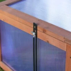 Outsunny Polycarbonate Square Mini Wooden Greenhouse 100L X 65W X 40Hcm - Brown - 845-471 18 Outsunny Polycarbonate Square Mini Wooden Greenhouse 100L X 65W X 40Hcm - Brown - 845-471 -OUTSUNNY Sales Shop o u outsunny 845 471 cover3