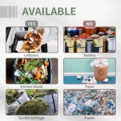 Outsunny 160 Litre Dual Rotating Garden Compost Bin - Grey - 845-490GY 14 Outsunny 160 Litre Dual Rotating Garden Compost Bin - Grey - 845-490GY -OUTSUNNY Sales Shop o u outsunny 845 490gy 4