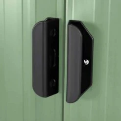 Outsunny 7 X 4ft Metal Outdoor Storage Shed With Base - Light Green - 845-496YG -OUTSUNNY Sales Shop o u outsunny 845 496yg door