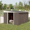 Outsunny 11.3 X 9.2ft Steel Garden Storage Shed With Double Sliding Doors & 2 Air Vents - Grey - 845-529GY 21 Outsunny 11.3 X 9.2ft Steel Garden Storage Shed With Double Sliding Doors & 2 Air Vents - Grey - 845-529GY -OUTSUNNY Sales Shop o u outsunny 845 529gy