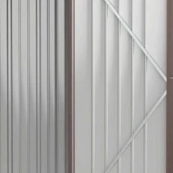 Outsunny 5.3ft X 3.1ft Outdoor Storage Shed With Single Door - Brown - 845-532BN -OUTSUNNY Sales Shop o u outsunny 845 532bn frame2