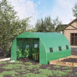 Outsunny 13 X 10ft Walk-in Tunnel Greenhouse With PE Cover - Green - 845-562 19 Outsunny 13 X 10ft Walk-in Tunnel Greenhouse With PE Cover - Green - 845-562 -OUTSUNNY Sales Shop o u outsunny 845 562 outdoor