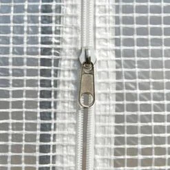 Outsunny 9.5 X 6.5ft Large Polytunnel Greenhouse With Zippered Doors - White - 845-611WT -OUTSUNNY Sales Shop o u outsunny 845 611wt zipper