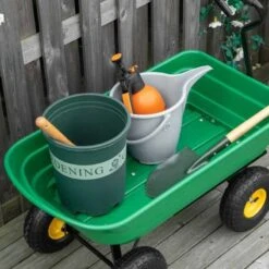 Outsunny 75 Litre Garden Trolley With Tipper - Green - 845-636 -OUTSUNNY Sales Shop o u outsunny 845 636 6