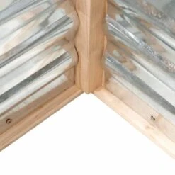 Outsunny Raised Garden Bed With Cold Frame Wooden Greenhouse 82H X 122L X 61Wcm - Natural - 845-670 -OUTSUNNY Sales Shop o u outsunny 845 670 bed