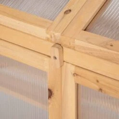 Outsunny Wooden Greenhouse Cold Frame With Openable Lid & Double Door 70L X 50W X 120Hcm - Brown - 845-672BN -OUTSUNNY Sales Shop o u outsunny 845 672bn frame