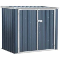 Outsunny 5ft X 3ft Steel 2-Bin Storage Shed With Double Locking Doors - Grey - 845-682 12 Outsunny 5ft X 3ft Steel 2-Bin Storage Shed With Double Locking Doors - Grey - 845-682 -OUTSUNNY Sales Shop o u outsunny 845 682 full