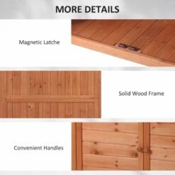 Outsunny Multi-function Potting Table With Storage Cabinet And Galvanized Table Top - Brown - 845-716 -OUTSUNNY Sales Shop o u outsunny 845 716 details