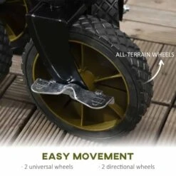 Outsunny Folding Garden Trolley - Green - 845-853V00GN -OUTSUNNY Sales Shop o u outsunny 845 853v00gn 5