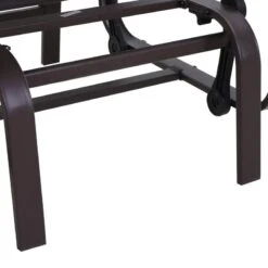 Outsunny Outdoor Garden Rocking Chair - Steel - Grey - 84A-009 -OUTSUNNY Sales Shop o u outsunny 84a 009 8