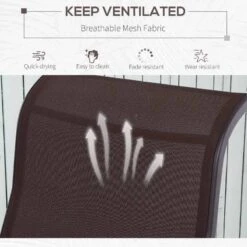 Outsunny Steel Garden Rocking Chair - Brown - 84A-009BN 15 Outsunny Steel Garden Rocking Chair - Brown - 84A-009BN -OUTSUNNY Sales Shop o u outsunny 84a 009bn 5